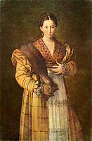 Парміджаніно, «Портрет господині (так звана Антея)», 1535—1537 рр., Неаполь, Каподімонте.
