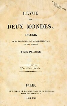 Image illustrative de l’article Revue des Deux Mondes