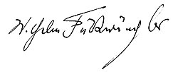 Wilhelm Furtwänglers signatur