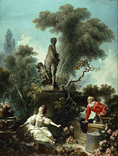 ジャン・オノレ・フラゴナール 「逢瀬（The Meeting (Part of the Progress of Love series)）」1771年