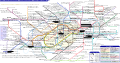 Tube & rail map of London