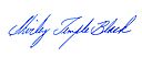 Shirley Temple-Blacková – podpis