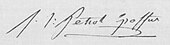signature de Fortuné Joseph Petiot-Groffier