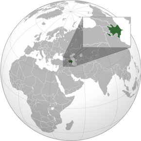 Localizarea Azerbaijanului