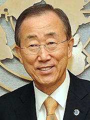 Ban Ki-moon, attuale Segretario Generale delle Nazioni Unite.