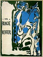 Wassily Kandinsky, kudhlen Der Blaue Reiter (An marghek glas) 1912,