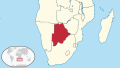 Botswanaর মানচিত্রগ