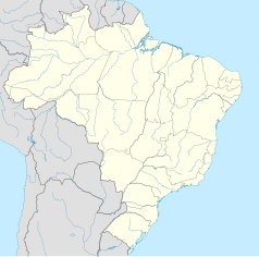 Mapa konturowa Brazylii, na dole po prawej znajduje się punkt z opisem „Cordeiro”