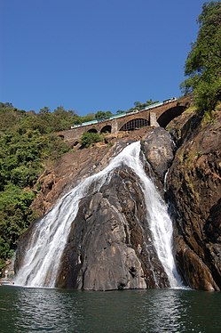 Lower half of Dudhsagar Falls