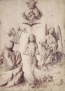 Bautismo de Cristo (c. 1450), del Maestro E. S., Museo del Louvre, París