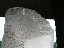 Runenstein von Rök, Östergötland, Schweden, 800 n. Chr., Oberseite