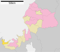 Location of Takahama in Fukui Prefecture