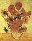 Vase with Fifteen Sunflowers (Van Gogh)