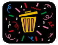 Garbage bin animated symbol