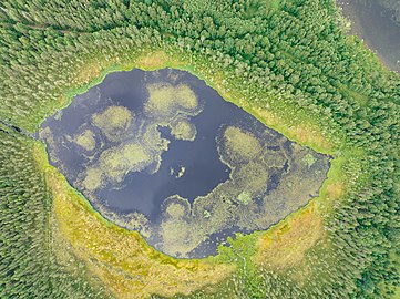 Myllylampi Lake near Orusjärvi village in the Republic of Karelia, the Featured Image
