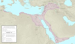 قلمروی سلطنت ایوبیان در مصر هنگام مرگ صلاح الدین ایوبی در سال ۱۱۹۳