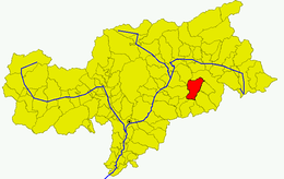 ボルツァーノ自治県におけるコムーネの領域