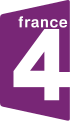 Logo of France 4 from 2005 to 2008