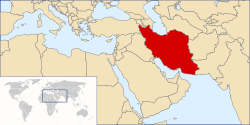イランの位置