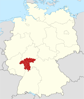 административный округ Дармштадт на карте