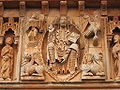 Cristo Pantrocratore del portico di San Giovanni Battista a Moarves de Ojeda, Spagna.