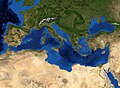Mittelmeer:Satellitenbild