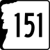 New Hampshire Route 151 marker