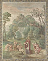 «Суд царя Мідаса», фреска роботи Доменікіно.