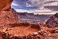 Canyonlands Ulusal Parkı "False Kiva" kaya dairesi