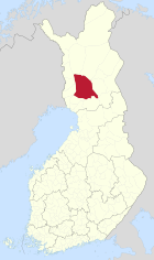 Lage von Rovaniemi in Finnland