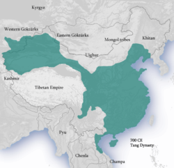Dinasti Tang lebih kurang tahun 700M