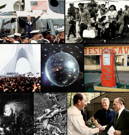 Wichtige Ereignisse der 1970er in einer Bildmontage – mit einem Klick zur Beschreibung