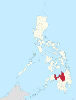 Mapa ning Filipinas ampong Pangulung Mindanao ilage