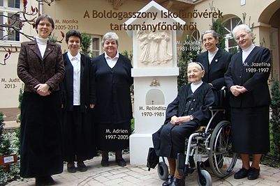 A Boldogasszony Iskolanővérek Magyar Tartományának tartományfőnöknői 1970-2014