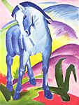 Blaues Pferd I av Franz Marc