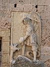 L'arcangelo Michele uccide il drago (Corigliano d'Otranto), figura presente su uno dei quattro torrioni del castello XV-XVI secolo)