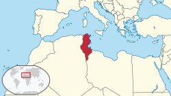 Location of Tunisie