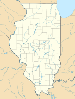 Бушнел на карти Illinois