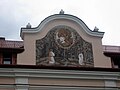 Жировицька ікона Божої Матері на фронтоні монастиря