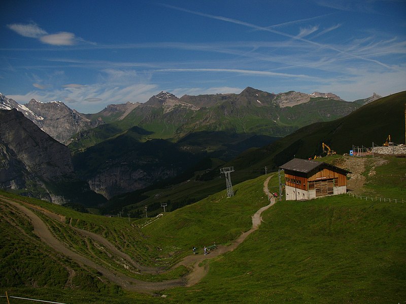 File:5096 - Kleine Scheidegg - View from Jungfraubahn.JPG