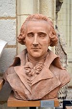 Bust of Georges Couthon by french sculptor David d'Angers (1844).