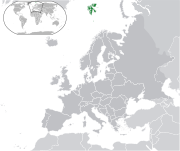Mapa da Esvalbarda na Europa
