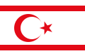Drapeau de la république turque de Chypre du Nord