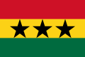 Bandeira da Unión de Estados Africanos, de 1957 a 1964.