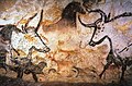 العصر الحجري الأعلى الكهف اللوحة من الأرخص, الخيول و الغزلان, اسكو ، c. 17,300 عاما