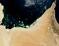 Satellite image of United Arab Emirates in October 2003