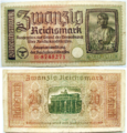 20 RM, 1938–1945