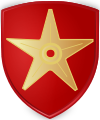Mullet tipo penkiakampė žvaigždė (Škotijos heraldika), kitaip perverta mullet (Anglijos heraldika)