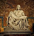 28. Michelangelo Pietà-ja, Szent Péter-bazilika, Vatikán (javítás)/(csere)