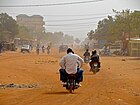 Harmattanin Saharasta kuljettama hiekka on heikentänyt näkyvyyttä Ouagadougoussa Burkina Fasossa.